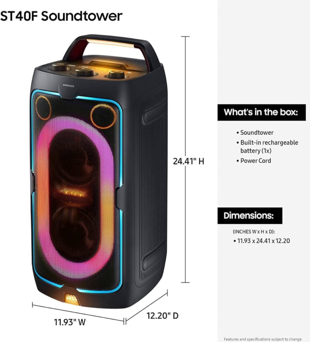 Samsung Sound Tower MX-ST40F Party Speaker