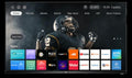 Syinix 43 inch Smart TV showing smart interface and streaming apps