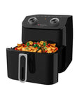 Binatone Air Fryer open basket with food