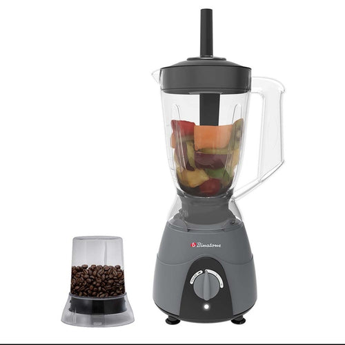 Binatone Blender with Grinder showing blending jar and dry mill