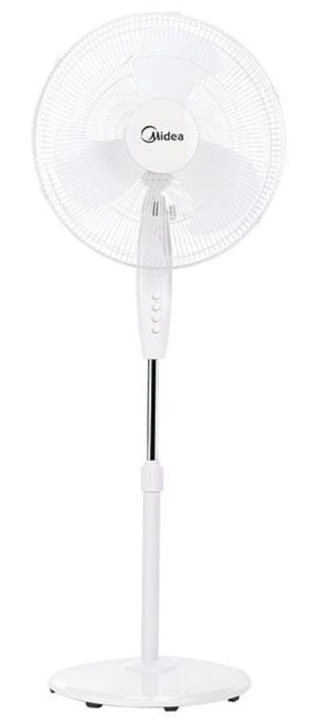 Midea 18 inch Standing Fan full view white