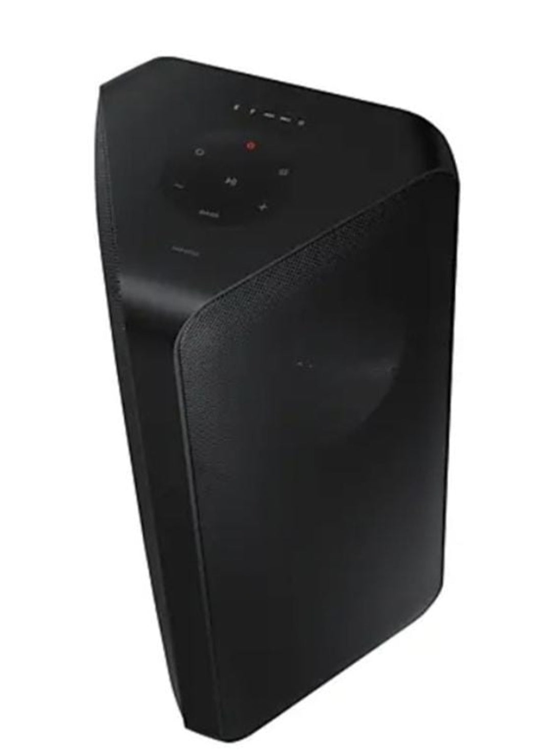 Samsung Sound Tower sleek black tower speaker top angle view