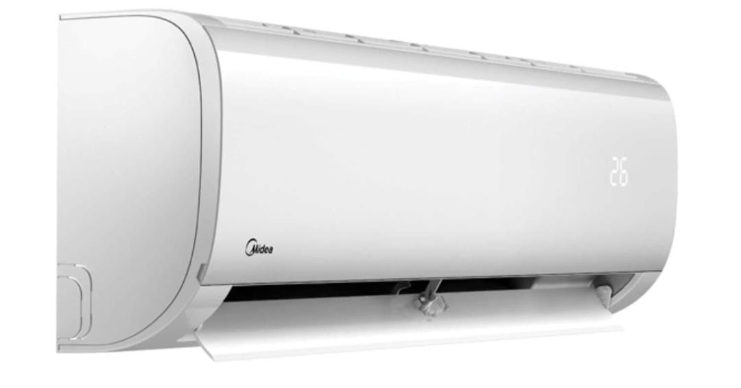Midea 1.5HP Split Air Conditioner indoor unit premium curved white design