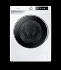 Samsung 11KG Bespoke AI Front-Load Washing Machine white with black door ring front view