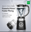 Syinix 2-in-1 Blender SBL70E1 700W powerful motor with large jar and personal grinding cup